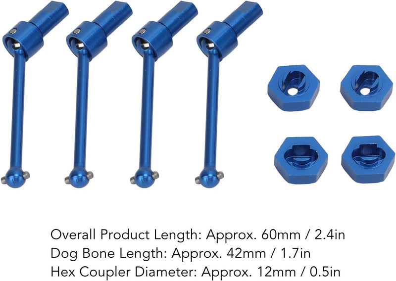 Antriebswelle Vorne Hinten, CVD-Antriebswelle aus Aluminiumlegierung für Traxxas Latrax Teton 1/18 R