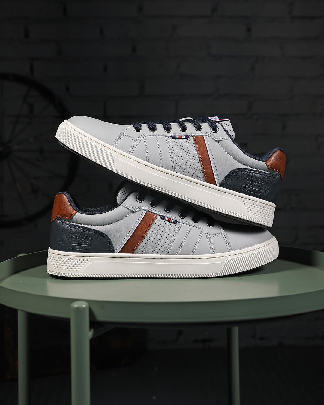 ARRIGO BELLO Herren Freizeitschuhe Schuhe Sneakers Wanderschuhe Leders Laufschuhe Leichtgewicht Outd