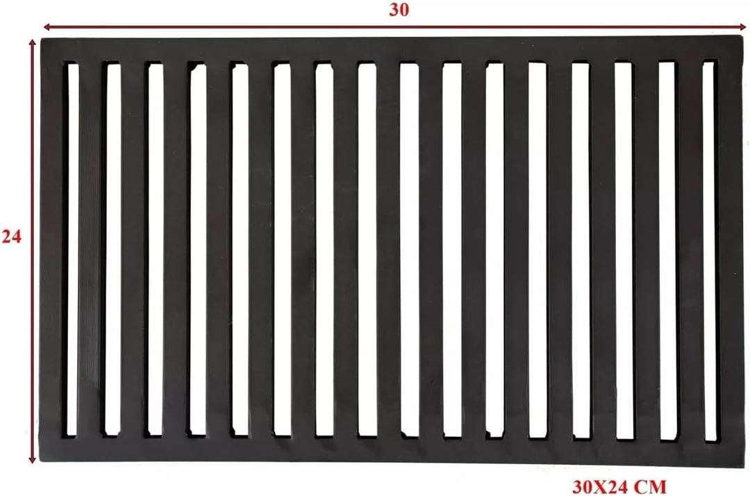 Ofenrost Eckrost für Kamin 30x24cm | 24x30cm Kaminrost Stahlgitterrost Ascherost Kaminrost Feuerrost