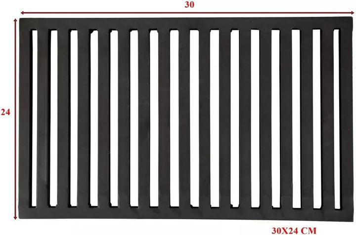 Ofenrost Eckrost für Kamin 30x24cm | 24x30cm Kaminrost Stahlgitterrost Ascherost Kaminrost Feuerrost