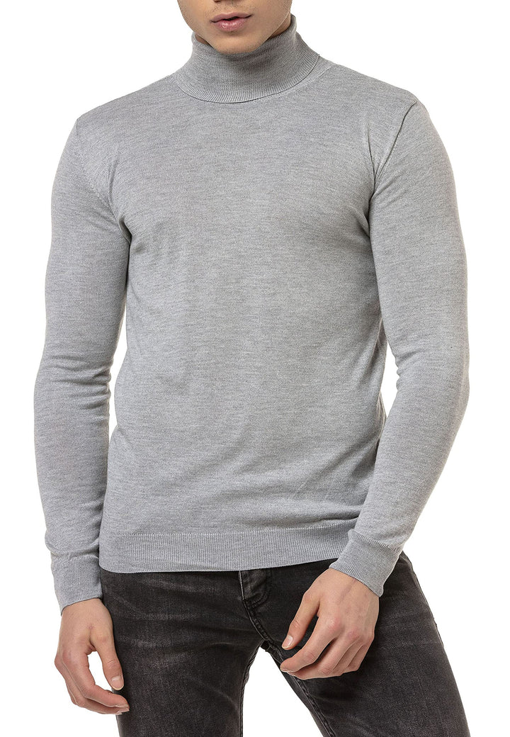 Redbridge Pullover Herren Rollkragenpullover XL Grau, XL Grau