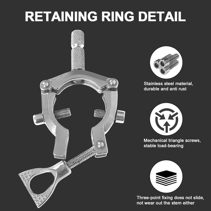 Leeko Rutenhalter, Angelrute Halter 2 Stück Edelstahl Universal Ruten Ständer 360°Verstellbar Angelr