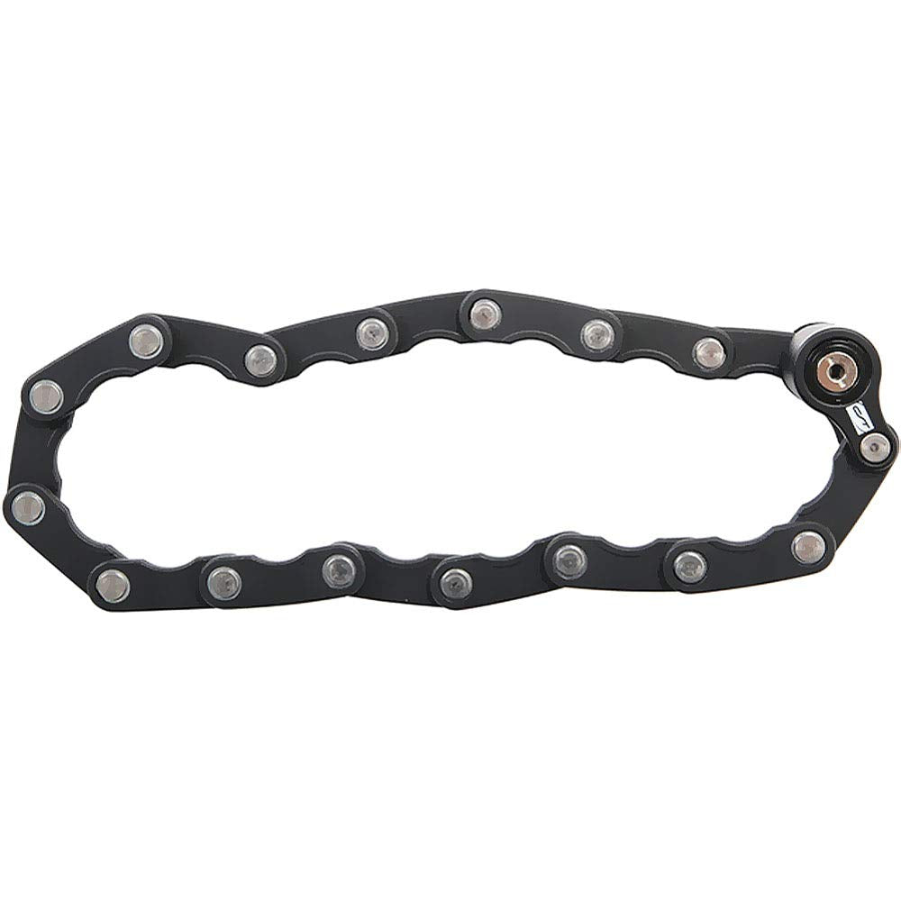 CONTEC Fahrrad-Faltschloss BlockLock, Länge 64 cm, Aus gehärtetem Stahl, Mit Halterung, Hochsicher,