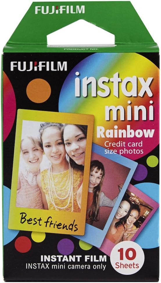 Fujifilm Instax Mini Instant Rainbow Film, 10 Blatt, 2 Value Set
