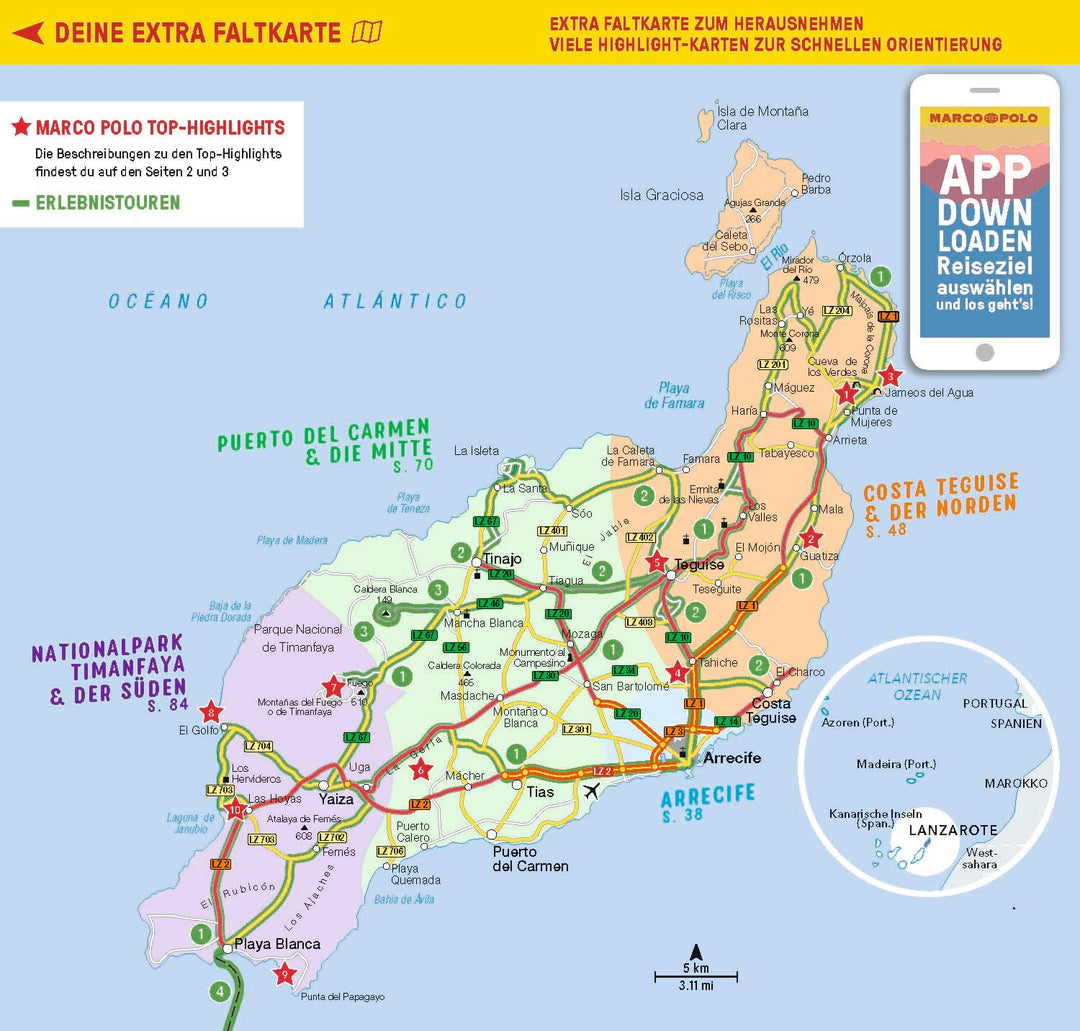 Marco Polo Reiseführer Lanzarote: Reisen mit Insider-Tipps. Inklusive kostenloser Touren-App, Tasche