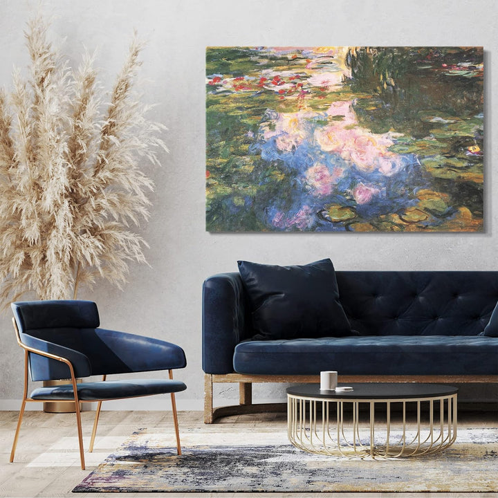 Printed Paintings Leinwand (80x60cm): Claude Monet - Seerosenteich 80x60 cm, 80x60 cm