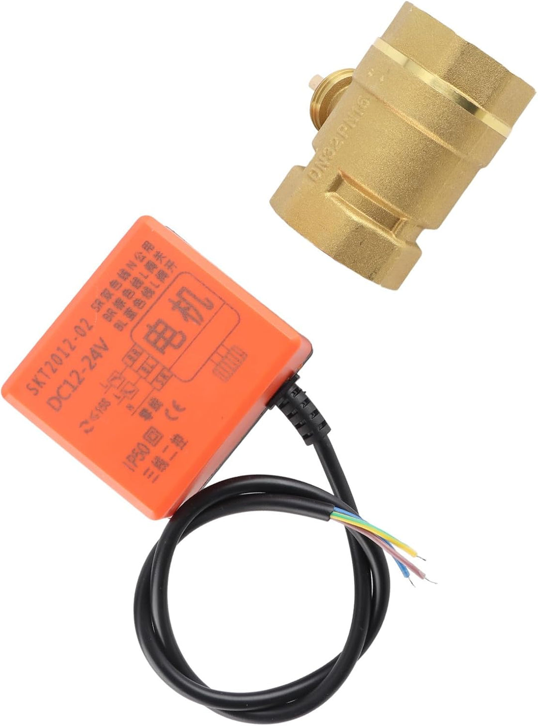 Motorisiertes Kugelventil,DN32 G1-1/4 Zoll DC 12 V 2 Way 3 Draht Messing Motorisierte Kugelhahn Elek