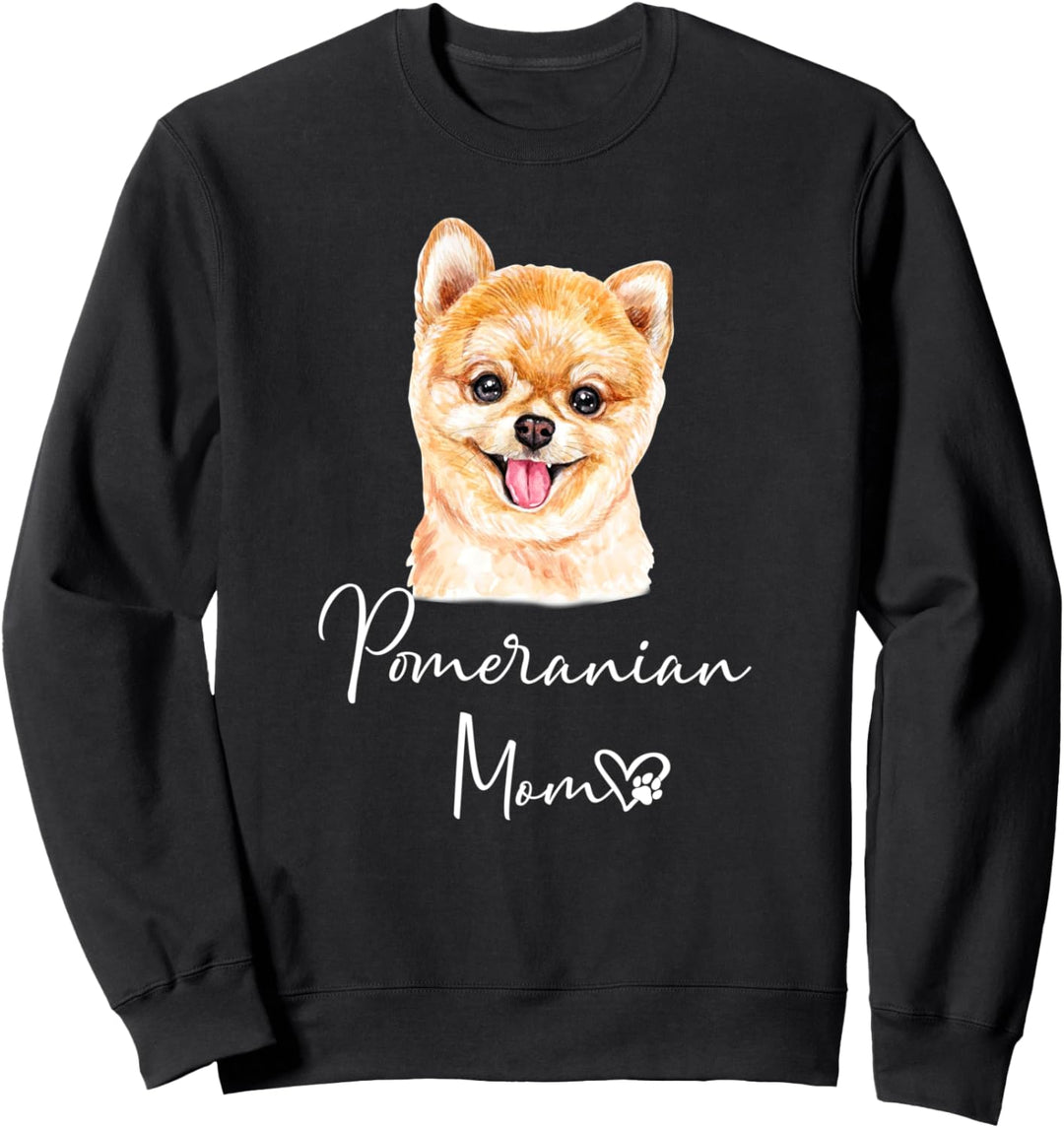 POMERANIAN MOM Mama Hund Pommersche Frauchen Sweatshirt