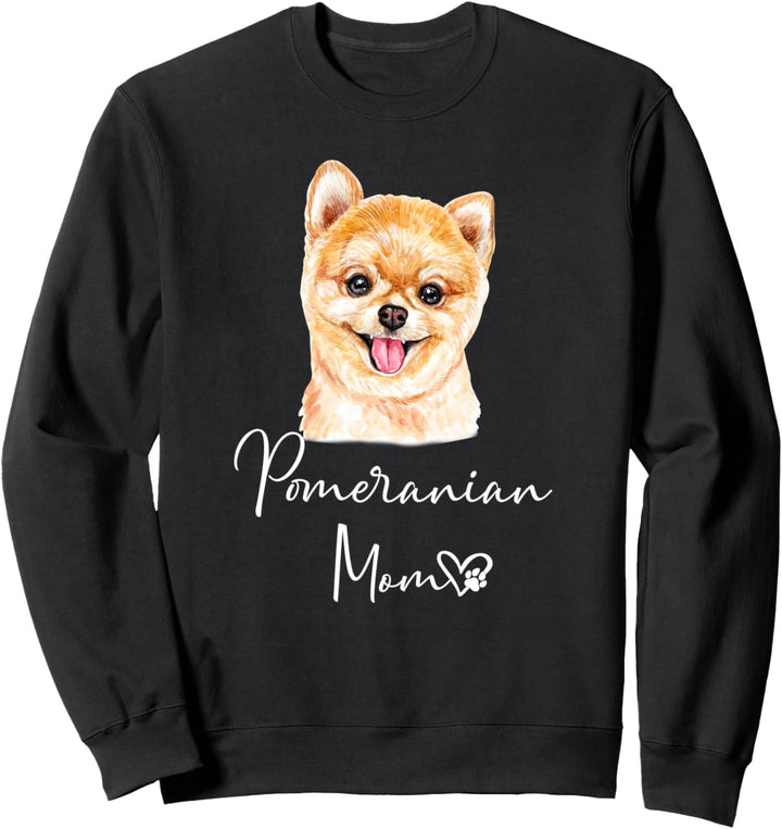 POMERANIAN MOM Mama Hund Pommersche Frauchen Sweatshirt