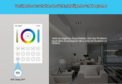 LIGHTEU®, Miboxer Milight 8 Zonen Smart Panel Fernbedienung, kompatibel mit Lampen der Miboxer RGBCC
