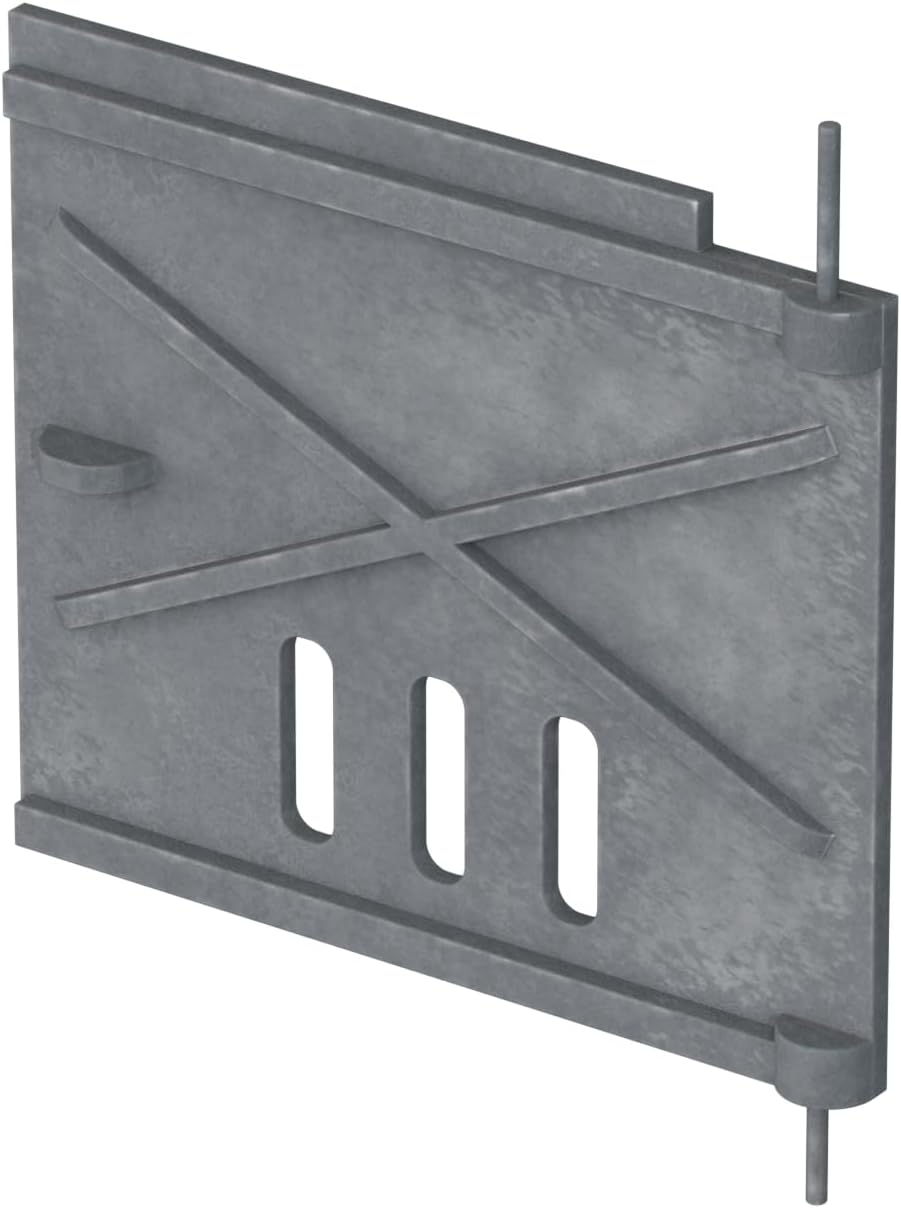 QLS Ofentür Backofentür Kachelofentür Gusseisen Schürtür Revisionstür 20 x 17 cm