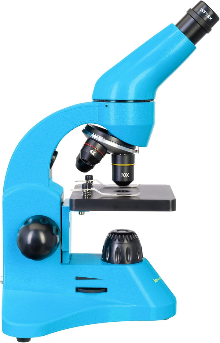 Levenhuk Rainbow 50L Plus Azure Wissenschafts- und Bildungsset mit Leistungsstarkem Mikroskop mit 12