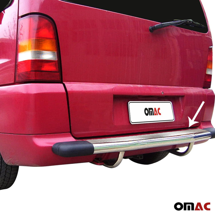 OMAC Ladekantenschutz Stossstange kompatibel mit Mercedes Vito W638 1996-2003 Edelstahl Chrom Vito 1