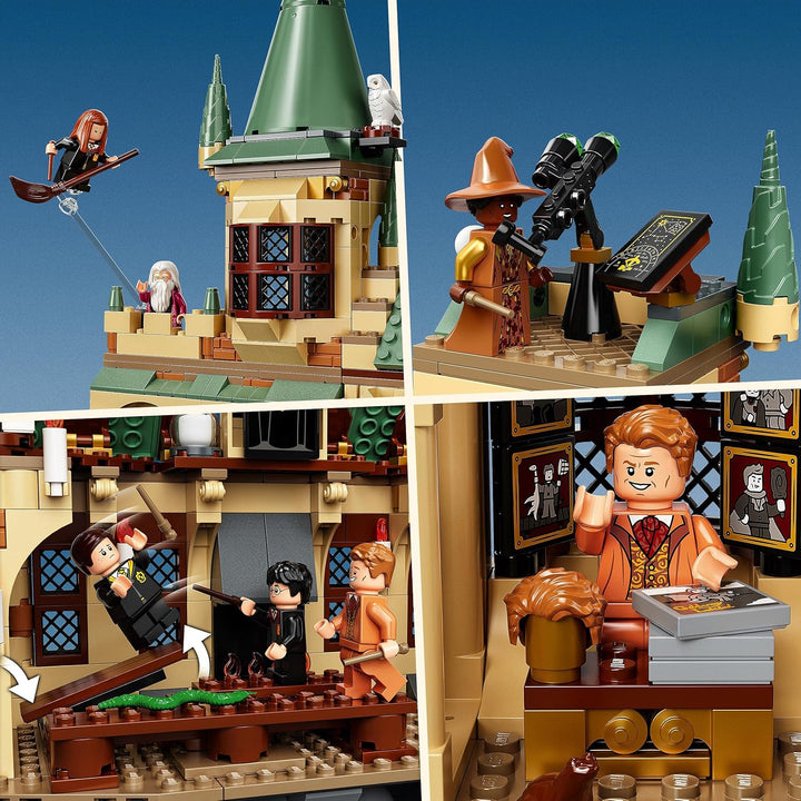 LEGO 76389 Harry Potter Schloss Hogwarts Kammer des Schreckens Spielzeug Set, goldene Voldemort Mini