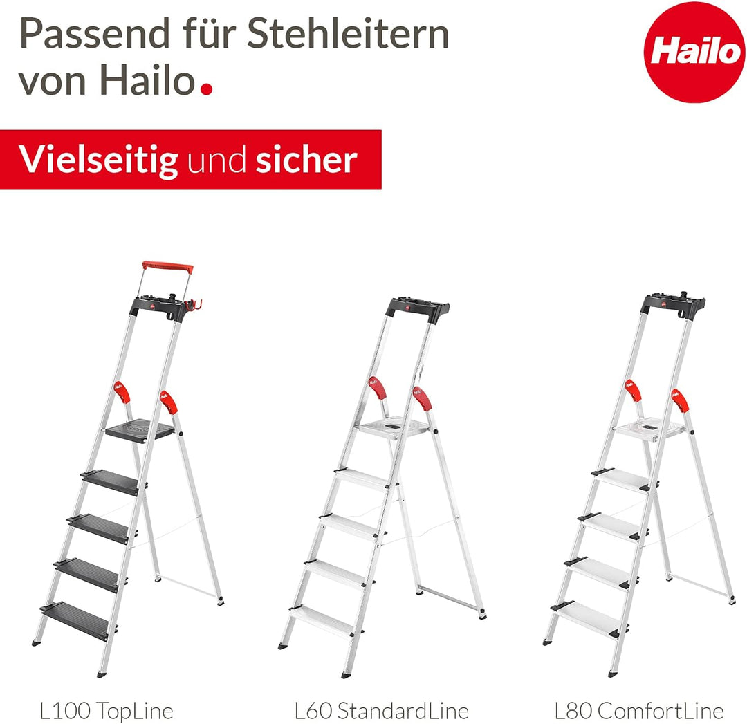 Hailo EasyClix Garden Size L - Wechselfuss-Set für Hailo Stehleitern - einfach & schnell zu wechseln