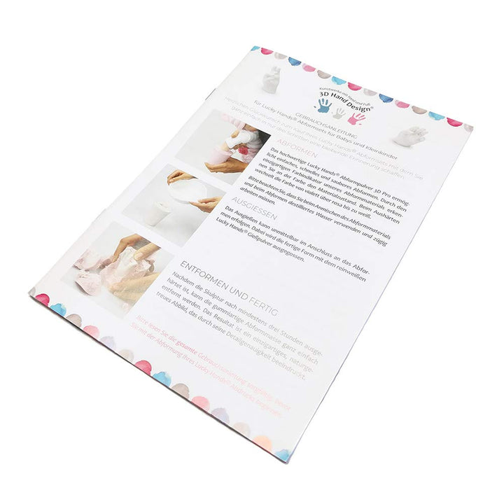 Lucky Hands® 3D Abformset ohne Zubehör | Handabdruck, Gipsabdruck | Geschenkidee zum Muttertag (13 J