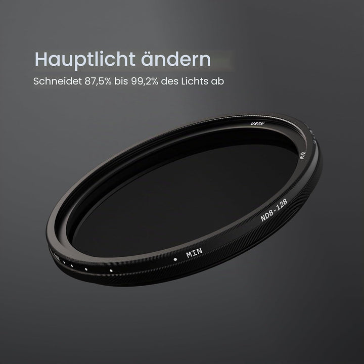 Urth 67 mm Variabler Graufilter ND8-128 (3-7 Stop) ND Filter (Plus+) 67mm, 67mm