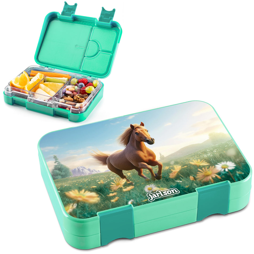 Jarlson® Brotdose Kinder mit Fächern - TONI Lunchbox - Bento Box auslaufsicher – Jausenbox für Kinde