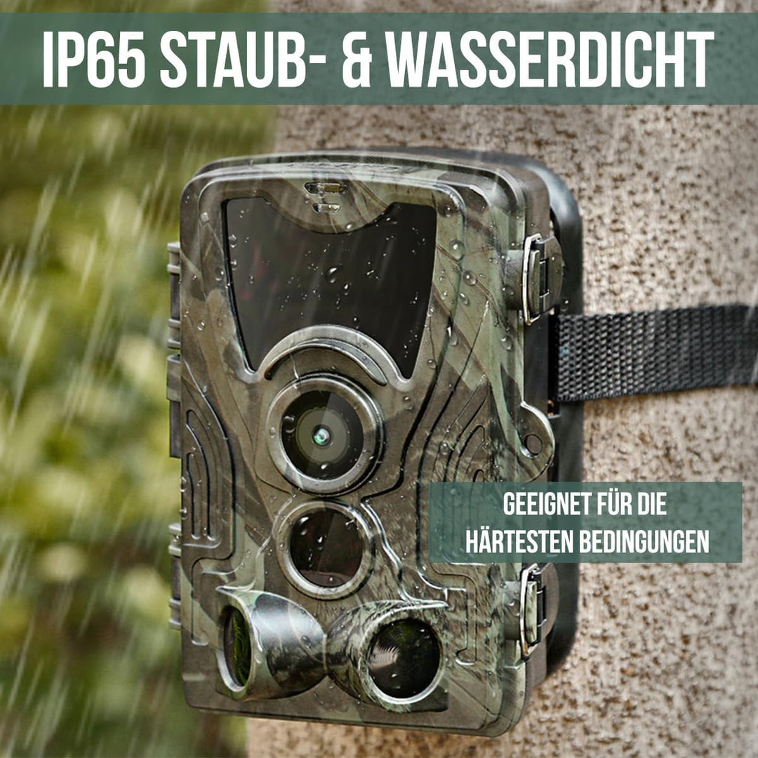 Strex Wildkamera mit Nachtsicht und WLAN - 120 MP 4K Ultra HD - Wasserdicht - Inkl. 32 GB SD