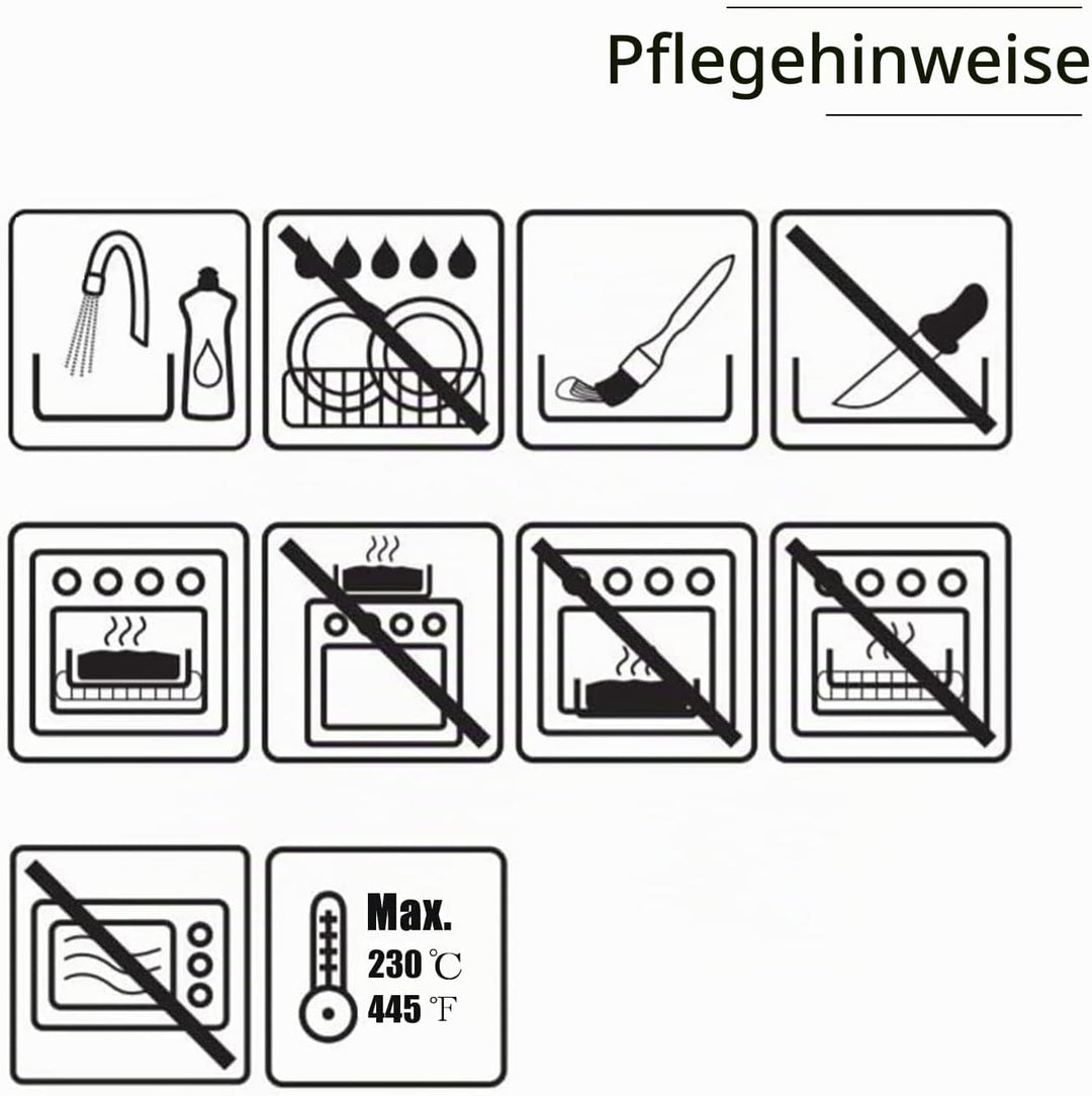 Gesentur Kuchenform Rund Backformen Set aus Eloxiertem Aluminium Antihaftbeschichtung, mit Boden Abn