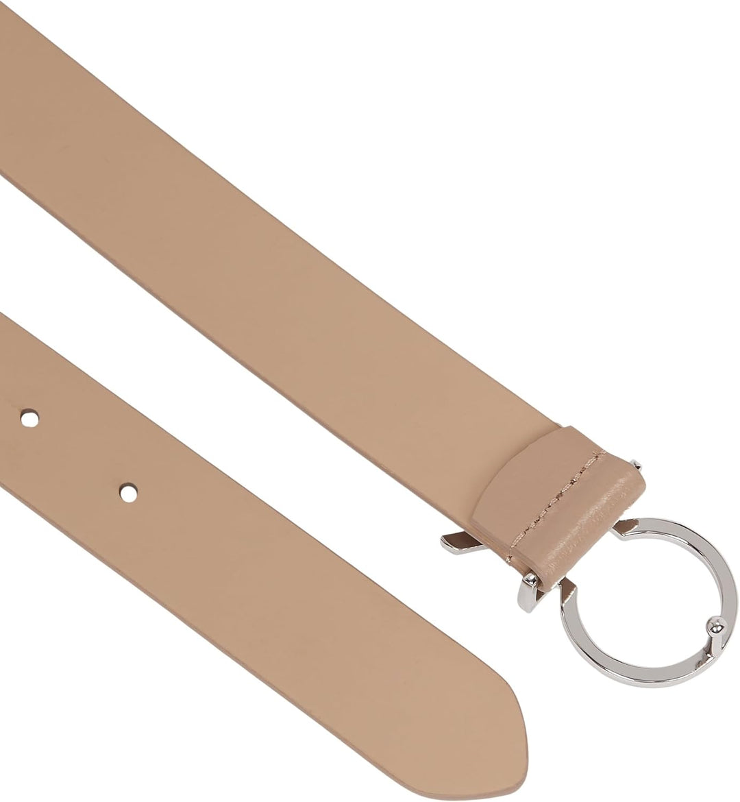 Calvin Klein Damen Re-Lock Ck Logo Belt 30Mm Gürtel 65 Grau (Chanterelle), 65 Grau (Chanterelle)