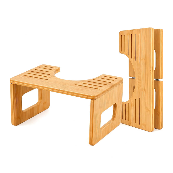 Toilettenhocker Erwachsene, 40×20×17cm Ergonomischer Klohocker WC | Hocker Badezimmer, für Hämorrhoi