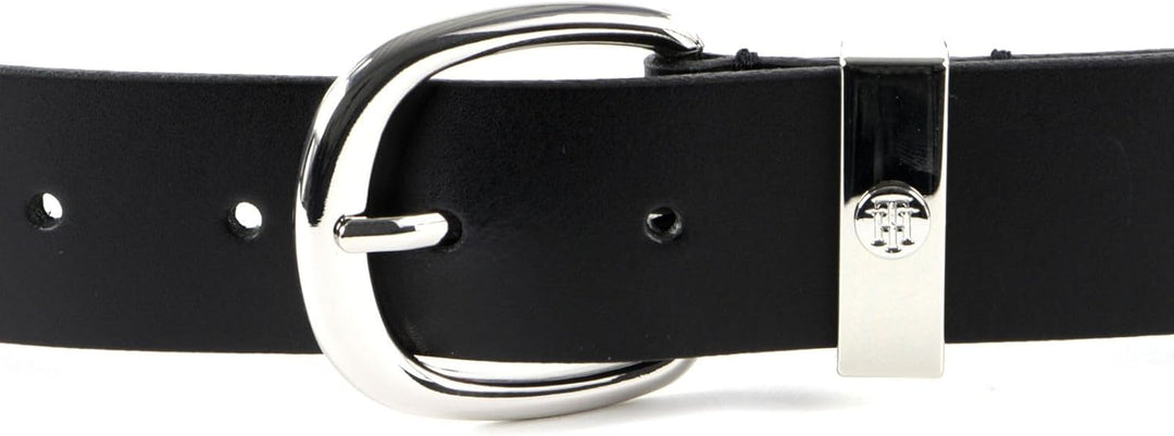 Tommy Hilfiger Basic Oval Buckle Belt 3.5 W95 Black