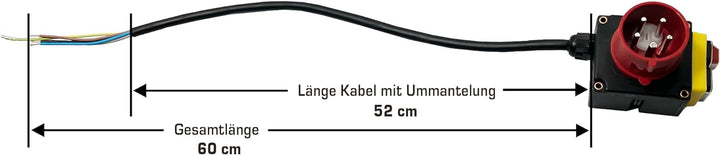 SECURA Schalter mit CEE-Stecker 400V kompatibel mit Einhell BT-LS 810 D Holzspalter