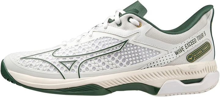 Mizuno Wave Exceed Tour 5 AC Tennisschuh für Herren Weiss 45 EU White Pineneedle Papyrus, 45 EU Whit