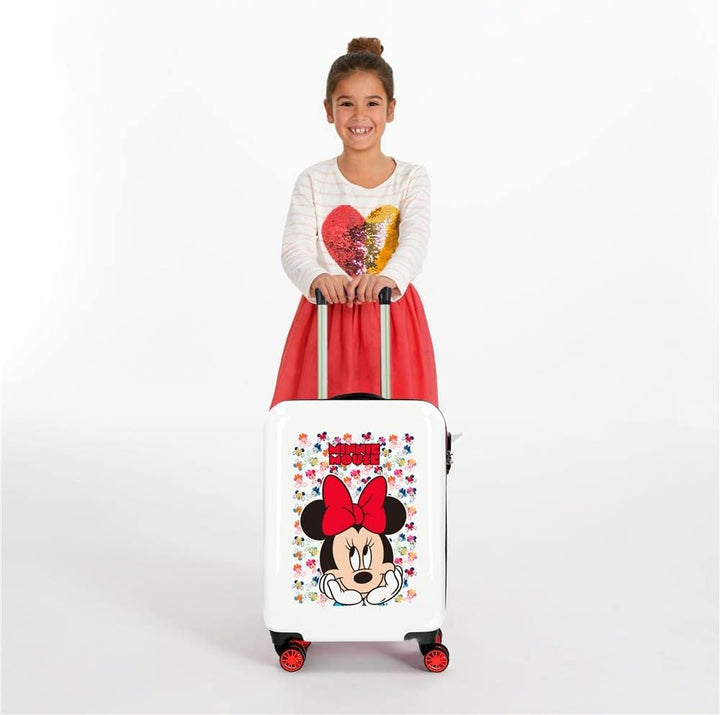 Disney Minnie Diva Cockpit-Koffer, mehrfarbig, 38 x 55 x 20 cm, ABS-Kombinationsverschluss, 34 l, 2
