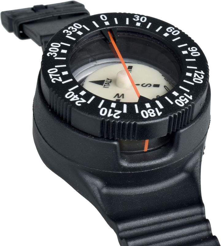 SEAC Unisex-Erwachsene Compass Kompass am Handgelenk, Band und Schnalle mit hoher Widerstandsfähigke