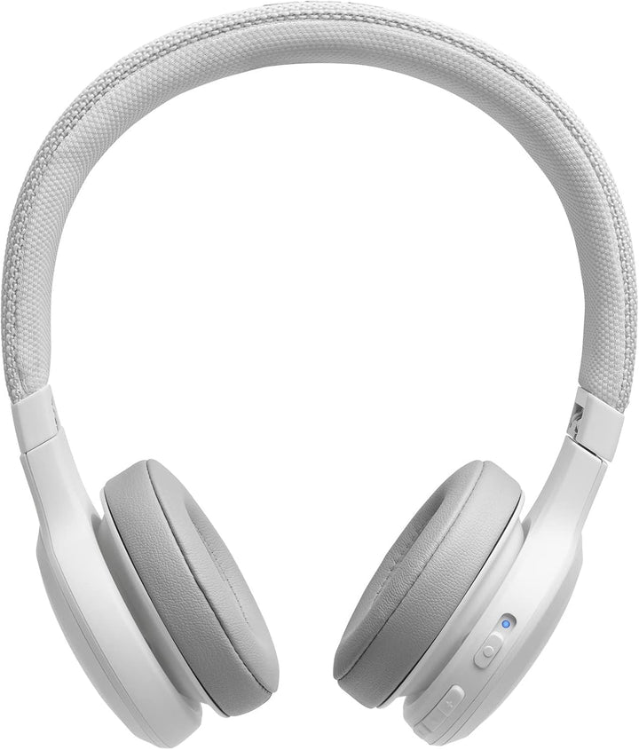 JBL LIVE 400 BT kabellose On-Ear Kopfhörer - Weiss – Bluetooth Ohrhörer mit bis zu 24 Stunden Laufze