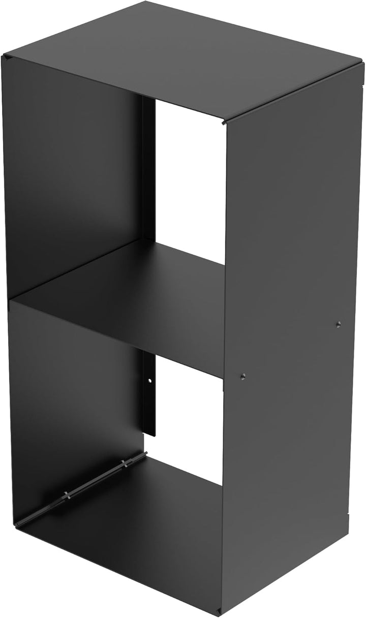 teileplus24 BHS7 Kaminholzregal Innen Aussen | Brennholzregal Metall | Kaminholzkorb | Industrial Lo