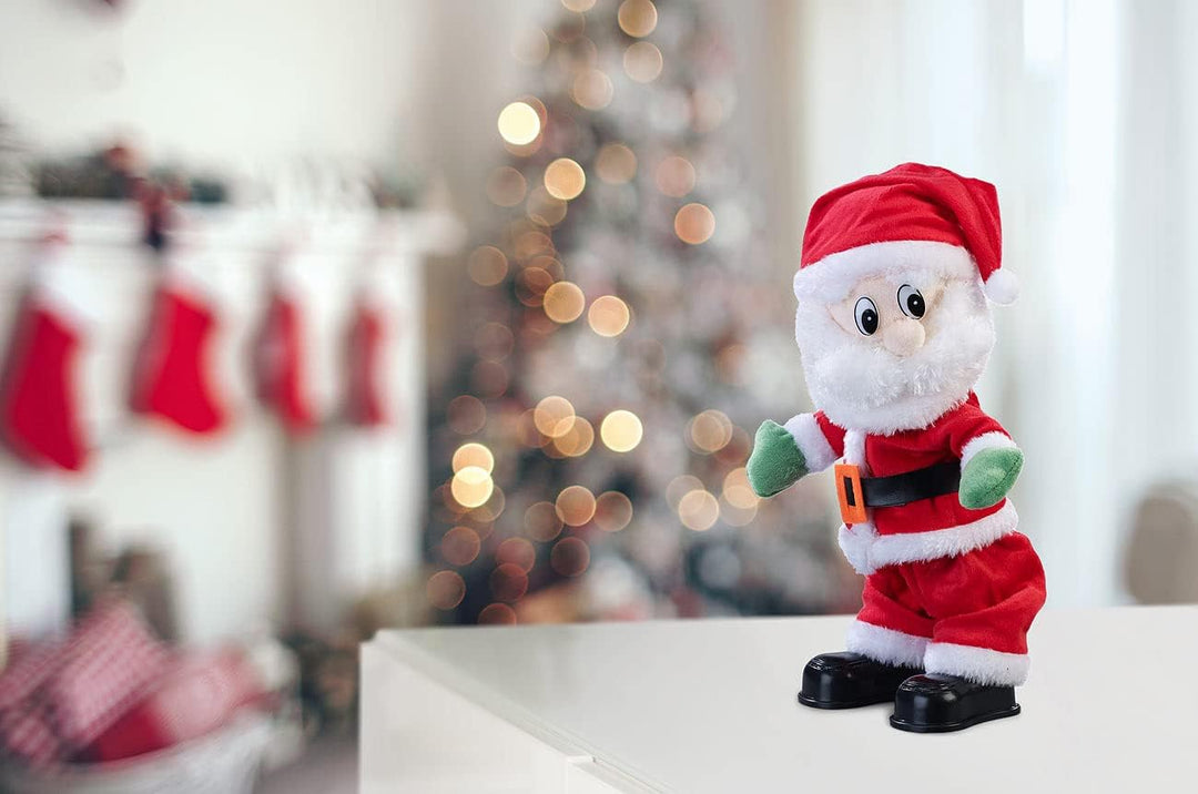 infactory Weihnachtsmann twerkt: Singender und twerkender Weihnachtsmann, 30 cm (Tanzender Weihnacht