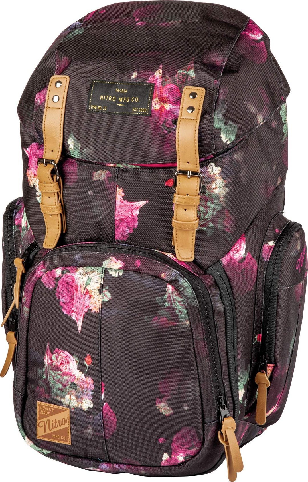 Nitro Weekender Alltagsrucksack mit gepolstertem Laptopfach, Schulrucksack, Wanderrucksack inkl. Nas