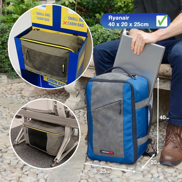 Cabin Max Für Ryanair Handgepäck Rucksack 40x20x25, Reiserucksack, Tasche Flugzeug Wizzair, Eurowing
