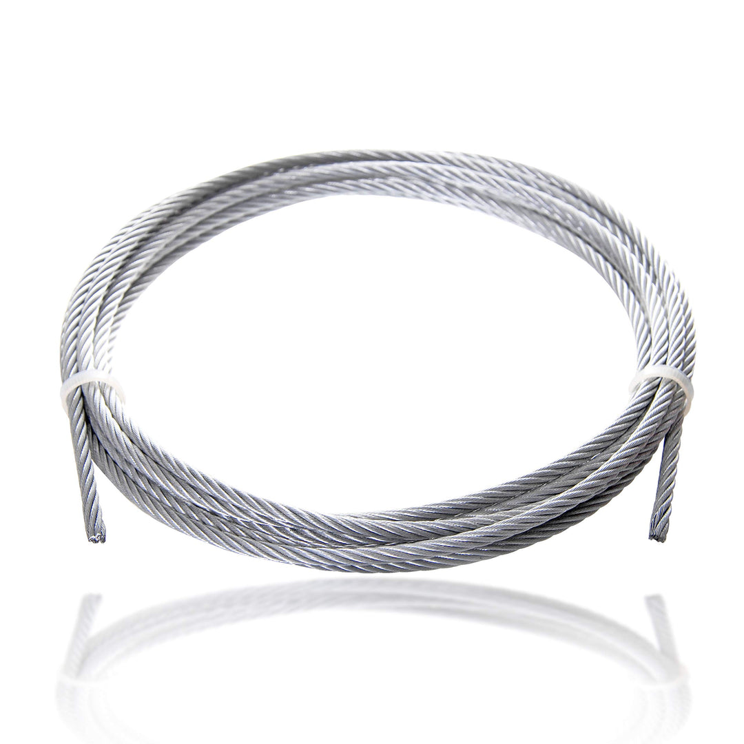 Drahtseile24 Drahtseil, Stahlseil, Stahldrahtseil – Meterware | verzinkt | 7x7, 6x19, 7x19, 6x37 | Ø