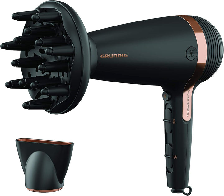 GRUNDIG Naturashine HD 7081 Haartrockner mit Ionic- Funktion, Keramik Schutz, Cool Touch Stylingdüse