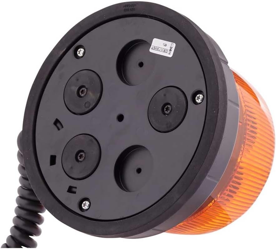 HELLA - LED-Blitz-Kennleuchte - RotaLED Compact - 12/24V - gelb - Magnetbefestigung - Kabel: 200mm -