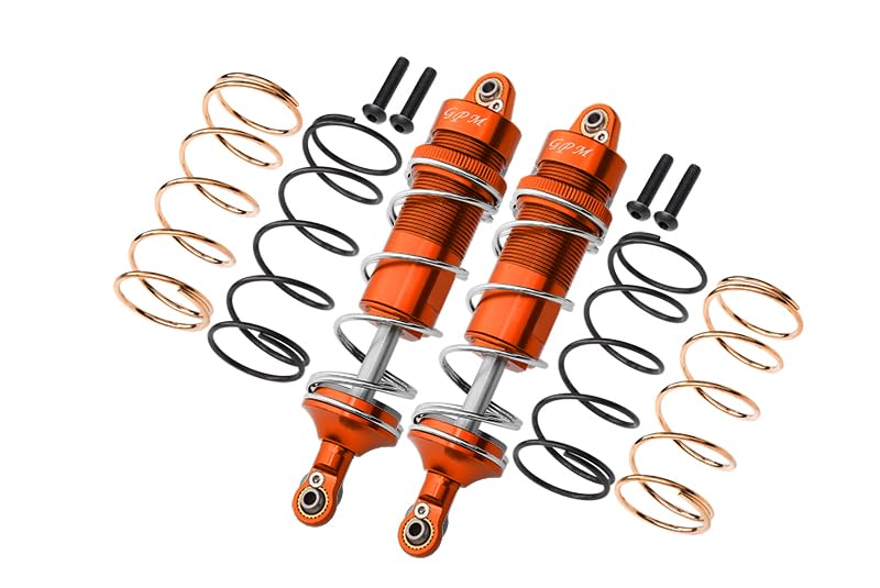Arrma 1/10 KRATON 4S BLX Tuning Teile Aluminium Rear Thickened Spring Dampers 120mm - 10Pc Set Orang