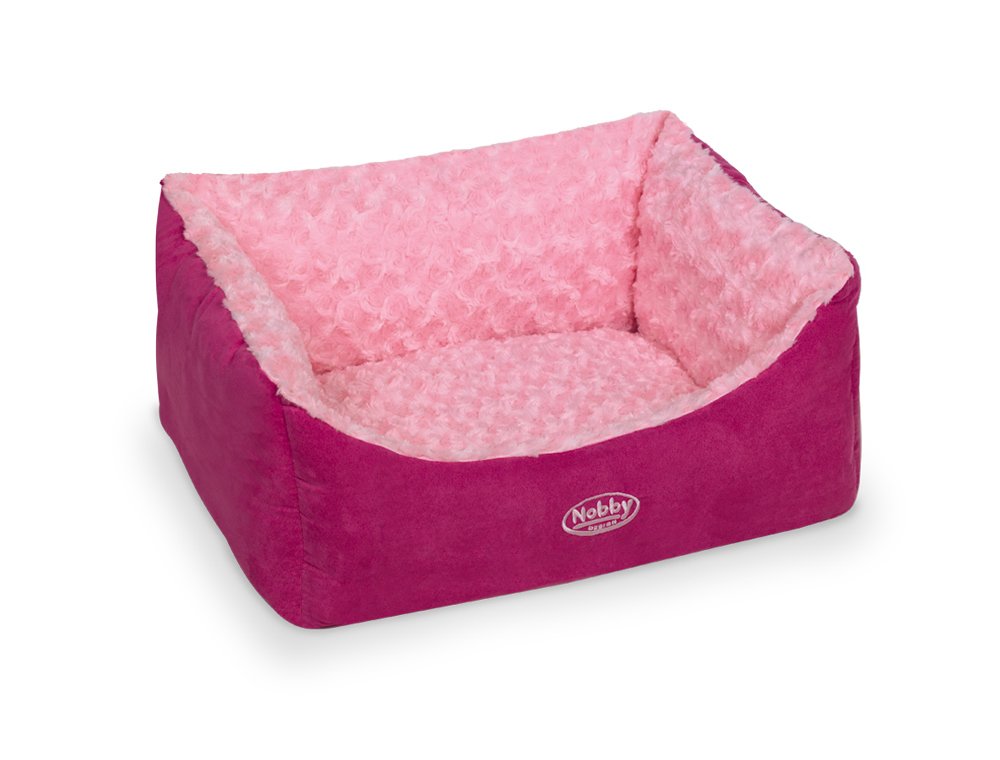 Nobby Komfort Bett eckig "ARUSHA" pink L x B x H: 60 x 48 x 19 cm pink 60 x 48 x 19 cm, pink 60 x 48