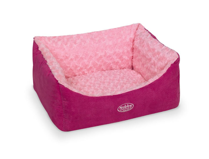 Nobby Komfort Bett eckig "ARUSHA" pink L x B x H: 60 x 48 x 19 cm pink 60 x 48 x 19 cm, pink 60 x 48