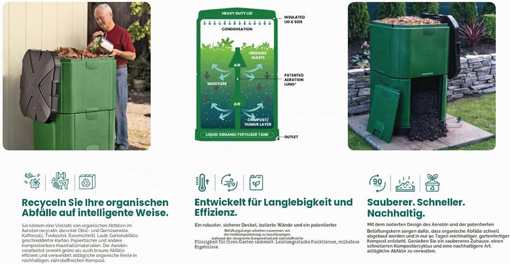 Aerobin Heisskomposter (200 Liter), 200 Liter