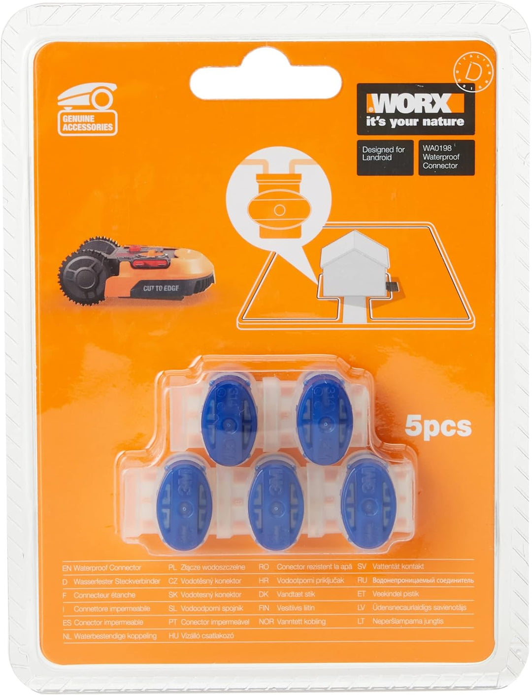 WORX WA0870 Magnetband 20m Kabel für WORX Landroid Modul Flächenabgrenzung OffLimits & WA0198 Kabelv