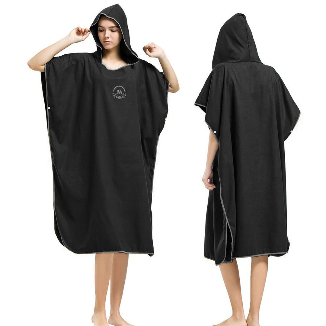 Hiturbo Mikrofaser Handtuch Poncho, Umziehhilfe Strand, Surf Poncho Herren und Damen Changing Robe,
