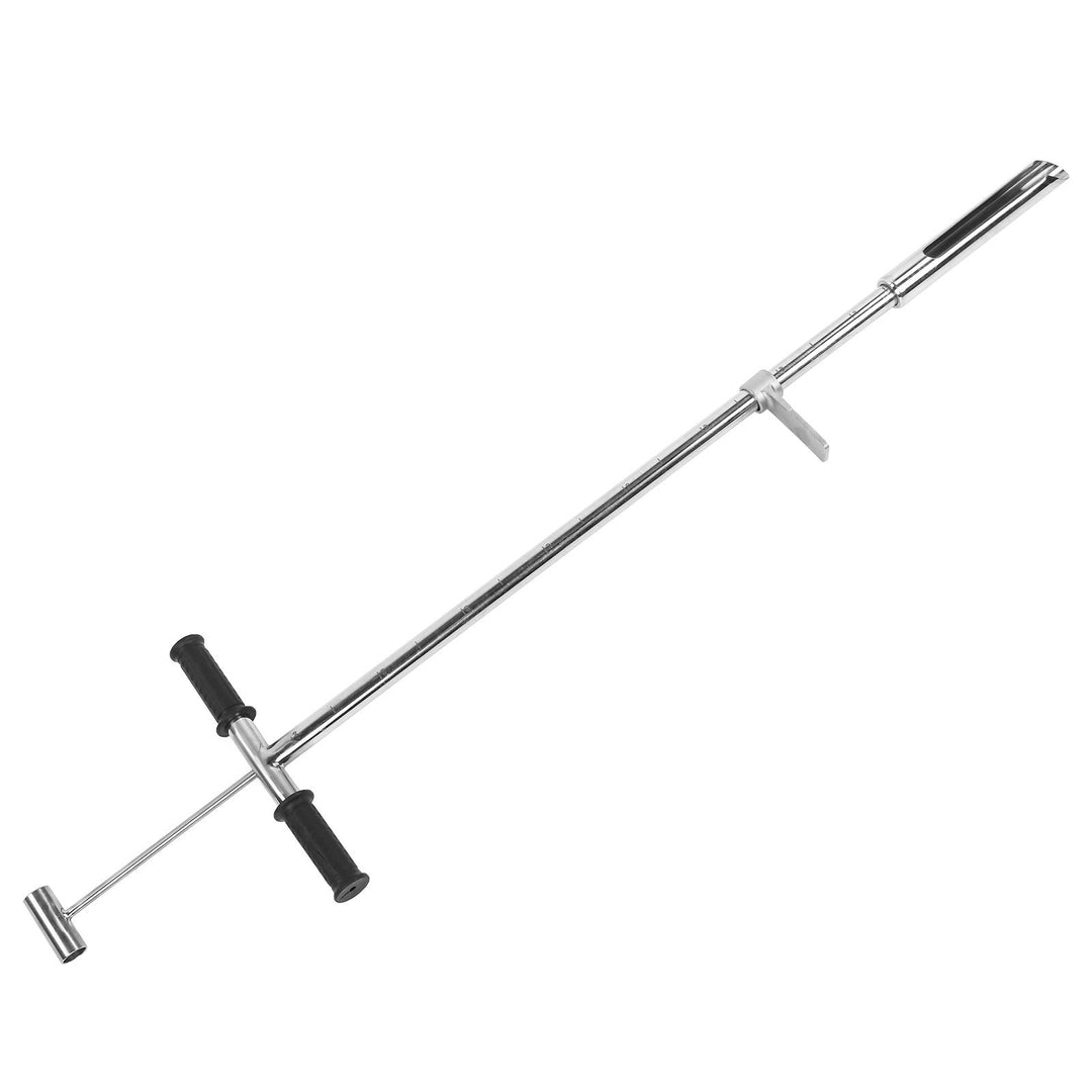 Bodenprobenehmer Edelstahl, 105cm Länge 50mm Mund Edelstahl Bodenprobenehmer mit Pedal