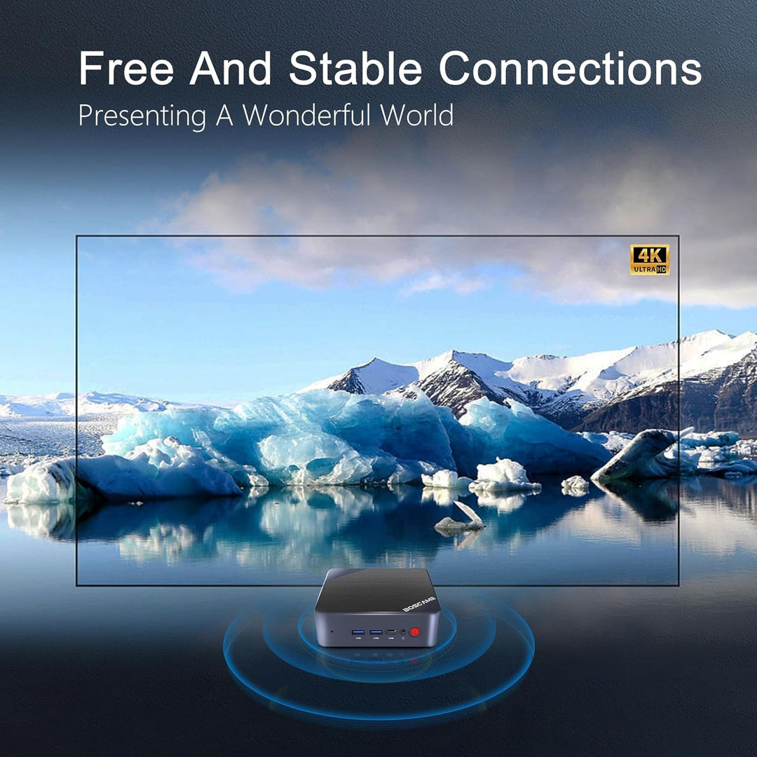 BOSGAME Mini PC Alder Lake Intel N95 Windows 11 Pro Mini Computers, 16 GB DDR4 RAM 512 GB PCIe x1 SS