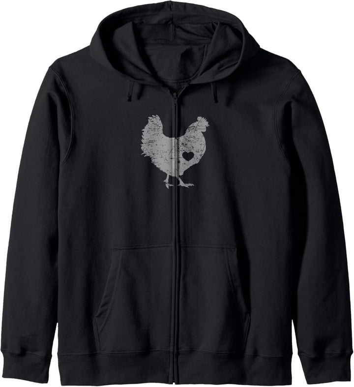 Funny Chicken Farmer Design I Love Crazy Chickens Gift Kapuzenjacke