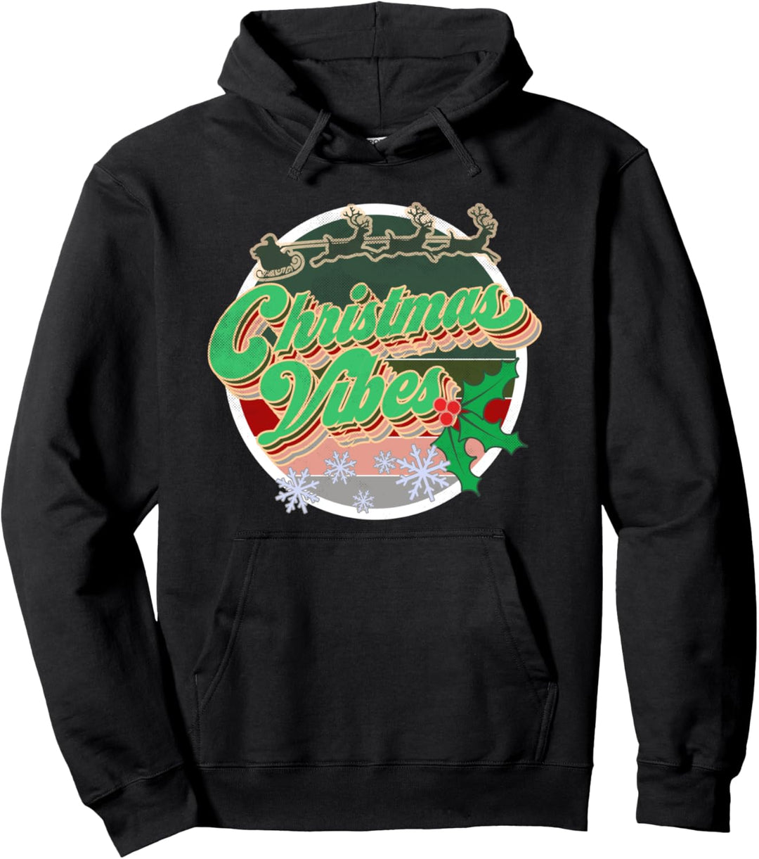 Christmas Vibes Holiday Season Pullover Hoodie