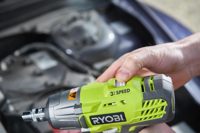 RYOBI 18 V ONE+ Akku-Schlagschrauber R18IW3-140GZL (max. Drehmoment 400 Nm, 1/2 Zoll Vierkant-Aufnah